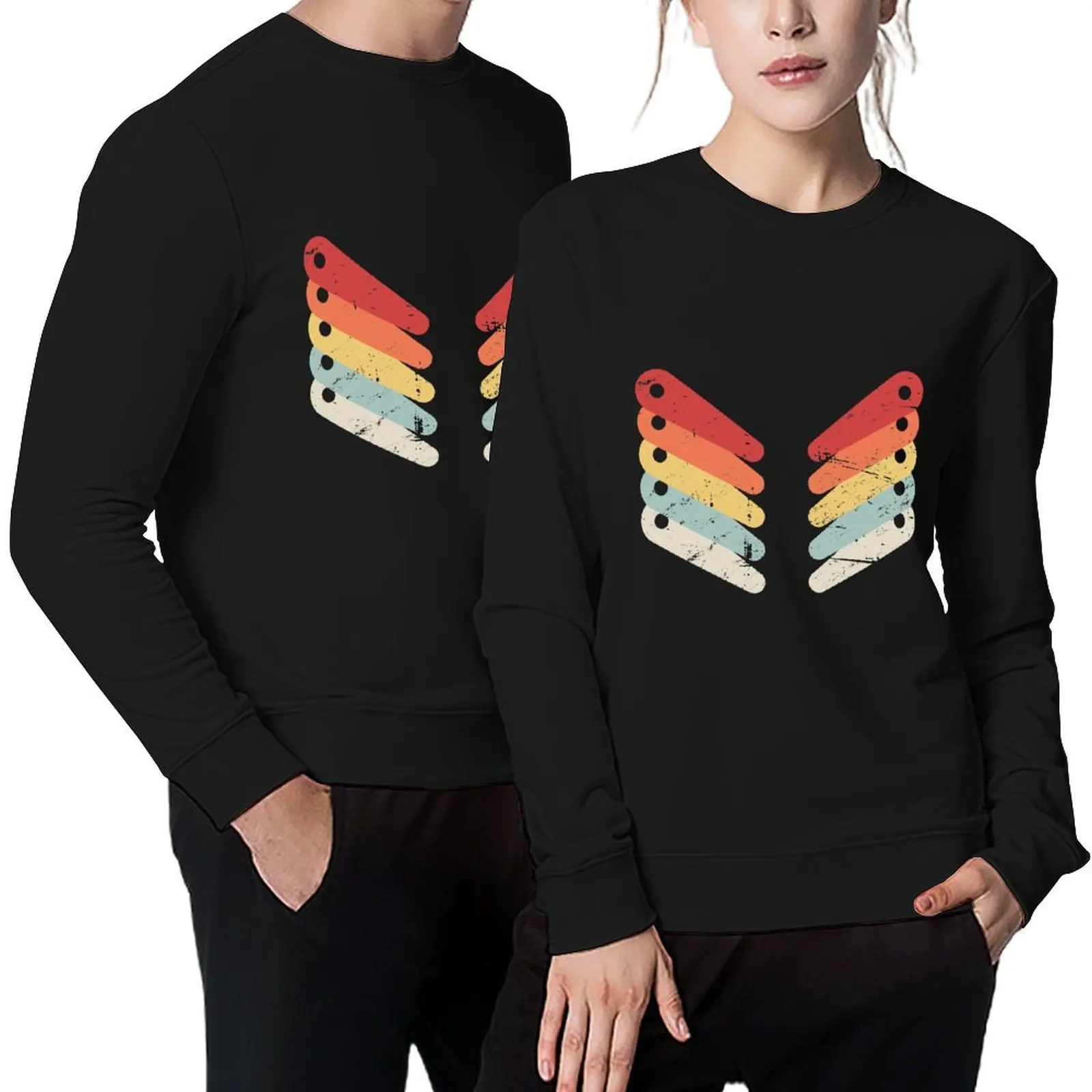 

Retro Distressed Pinball Flippers Pullover men wear aesthetic clothing men's autumn clothes hoody