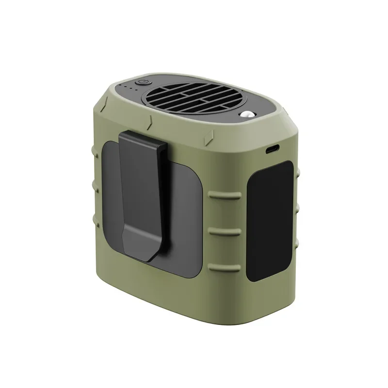 

%a Portable Comfortable Hanging Waist Fan Quiet Brushless Motor High Rotation Speed Battery Powered Small Clip-On Waist Fan