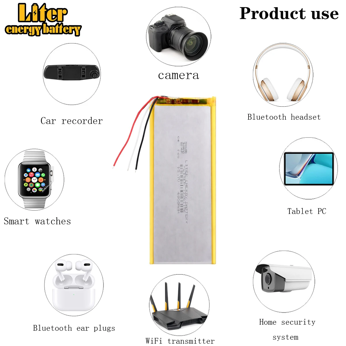3 line 3.7V 4800MAH 3263156 Polymer lithium ion / Li-ion battery For Tablet PC CHUWI Hi8 hi8 pro xv8 DVD DVR 3565150