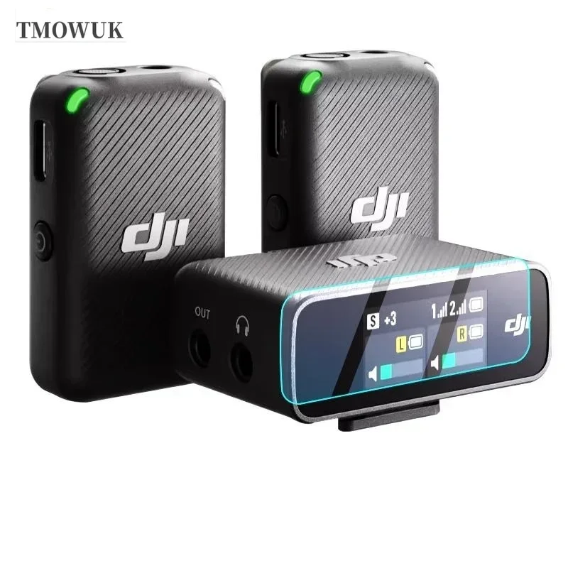 HD Tempered Glass Screen Film For DJI Mic2 Wireless Microphone Cover Mic 2 Protection Accessory