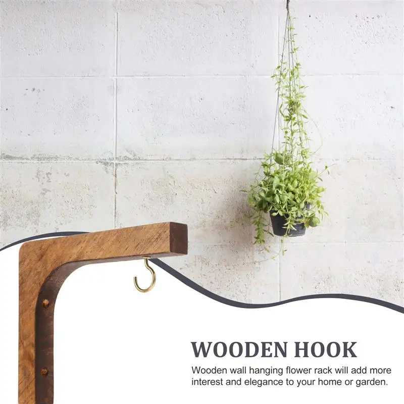 Nordic Style Wooden Beads Double-layer Storage Board Children's Room Hanger Decoration House Plants Indoor Hook up Wall Mount