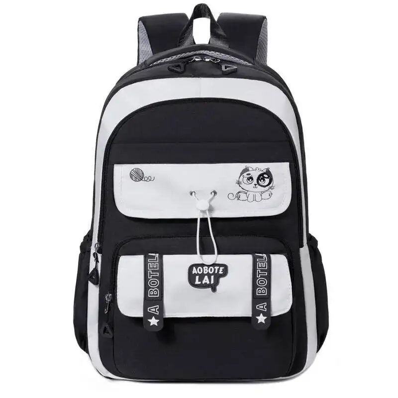 

Большой вместительный легкий рюкзак для средней школы с двумя лямками, снижающий нагрузку, высококачественный рюкзак для девочек младших классов средней школы