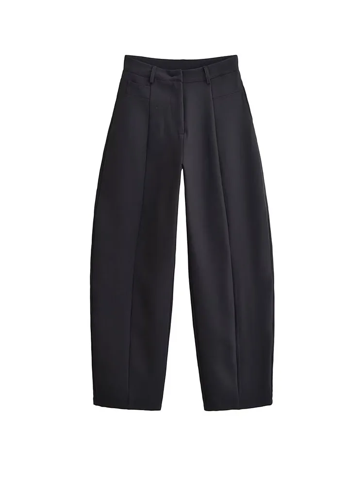 HH femme début du printemps mode manches longues revers mince Blazer + simple taille haute pantalon femme décontracté déplacements deux pièces ensemble