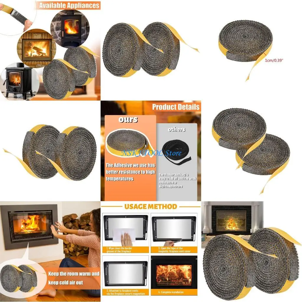 

L8RC 2 шт. эффективная самоклеящаяся лента-уплотнитель, простая в установке веревка-уплотнитель, универсальная плоская для