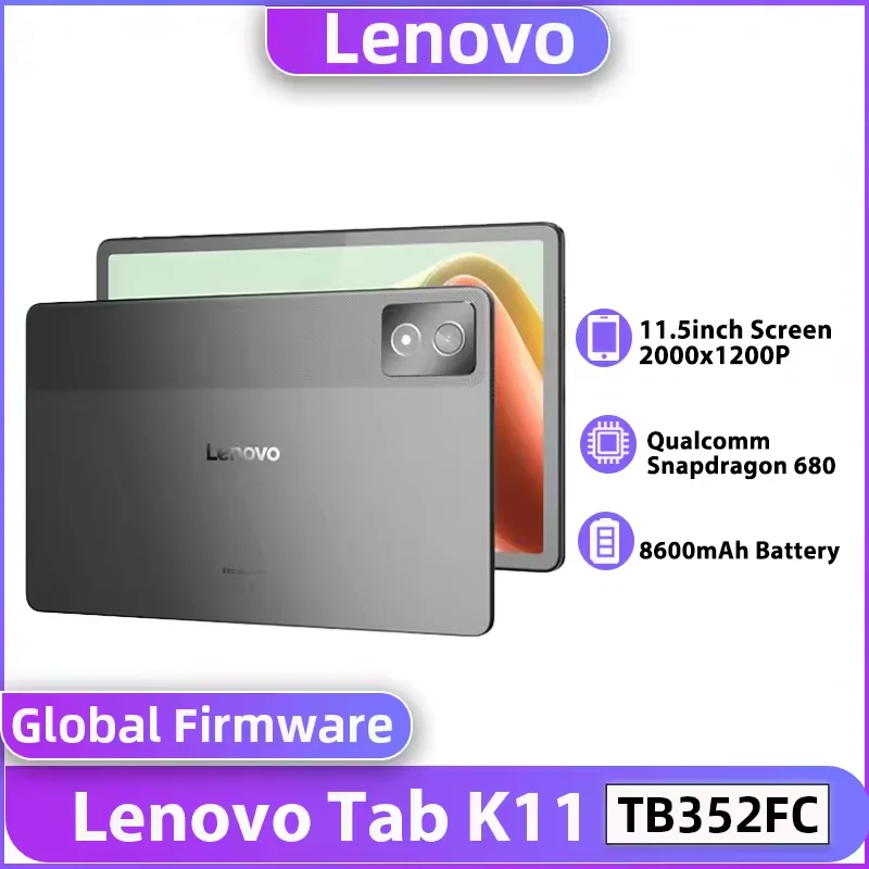 Global Lenovo K11/Plus Tablet WIFI Version 11.5” Snapdragon 680 processor 8+256G /6+128 Global Firmware GPS 8600mAh Android14