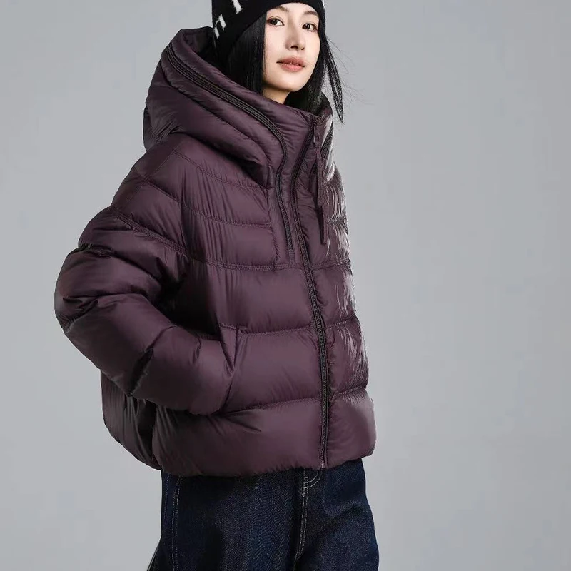 Women Hooded Warm Women's Down Jacket 2025 Winter New Women High Quality White Goose Down Women Down Jacket Fashion Parker H755