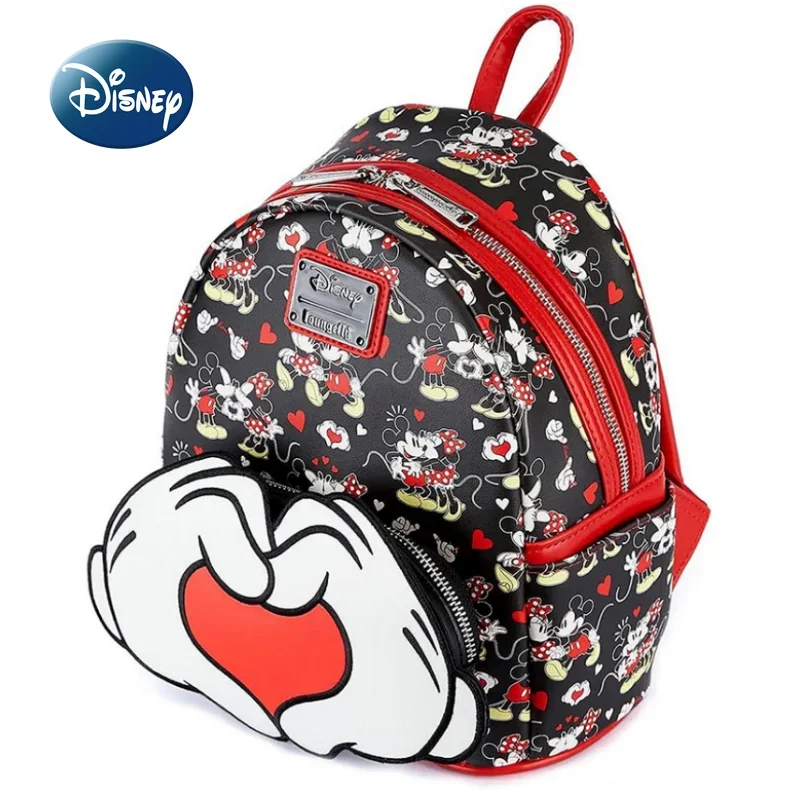 Disney Original New Loungefly Backpack Luxury Brand Fashion Mini Women's Backpack Cartoon Cute Girls' School Bag High Quality