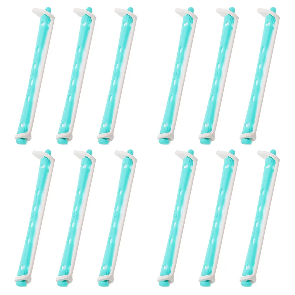 

24 Pcs Hair Perm Rods Curlers Rollers for Short Hair Women DIY Styling Tools Salon PP Material Create Curls Wavy Hairstyles