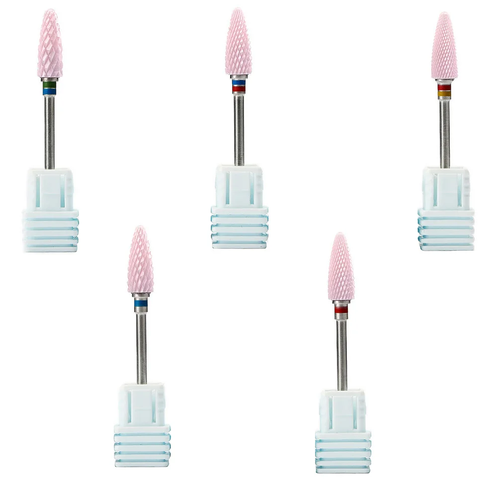 

5 шт. полировальные головки, керамические многофункциональные шлифовальные головки для электрической пилочки для ногтей, маникюрные инструменты, принадлежности для дизайна ногтей