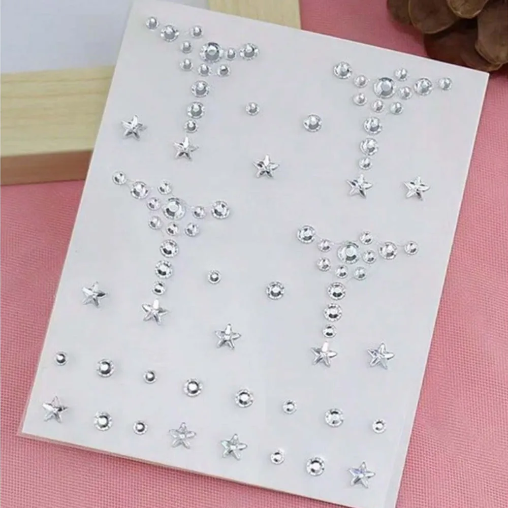 Face & Body Gemstone Stickers Eye Corner Baby Stickers Eyebrow Stickers Body Stickers Concert Look Face Gems view 5