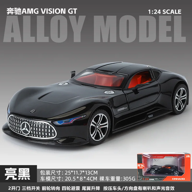 1:24 Mercedes-Benz AMG Vision GT Concept Sport Car Alloy Metal Die Cast Car Model Home Interior Decoration Collection Gifts C353