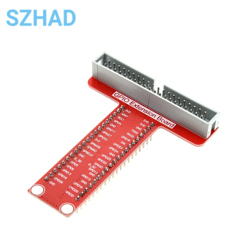 لوح توسيع GPIO متوافق مع Raspberry Pi B+ مع كابل شريط 40 دبوسًا للوحة التطوير