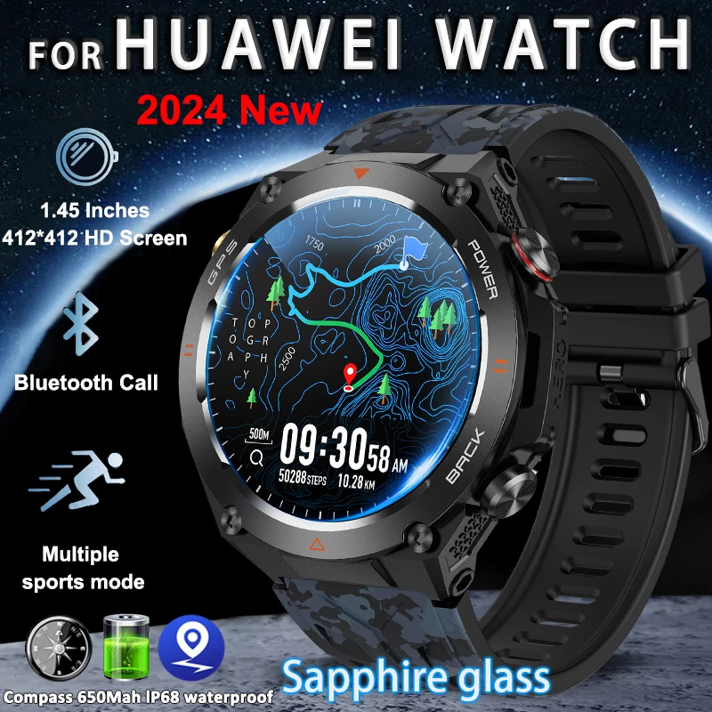 2024 New GPS Smart Watch Man 1.45