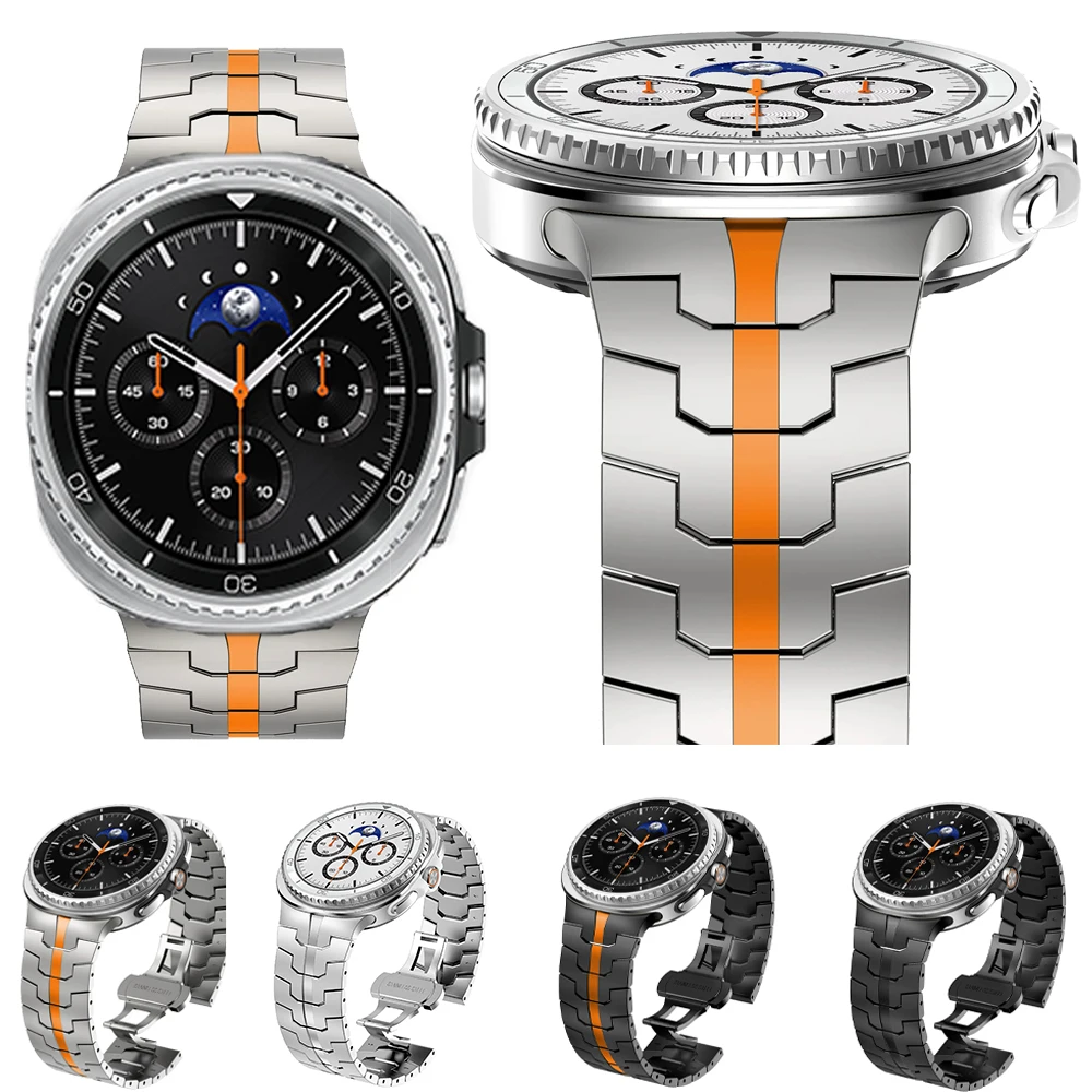 

Оригинальный металлический ремешок для Samsung Galaxy Watch 8/8 Classic 44 мм 40 мм 46 мм Браслет из нержавеющей стали Correa для Galaxy Watch 8 Band