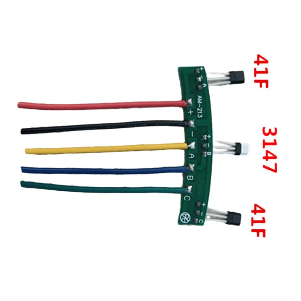 1pc Ebike Motor Hall Sensor Electric Scooter Two Wheel Motor 3147 41F 213 PCB Board Cable Electric Bicycle Accessories Parts