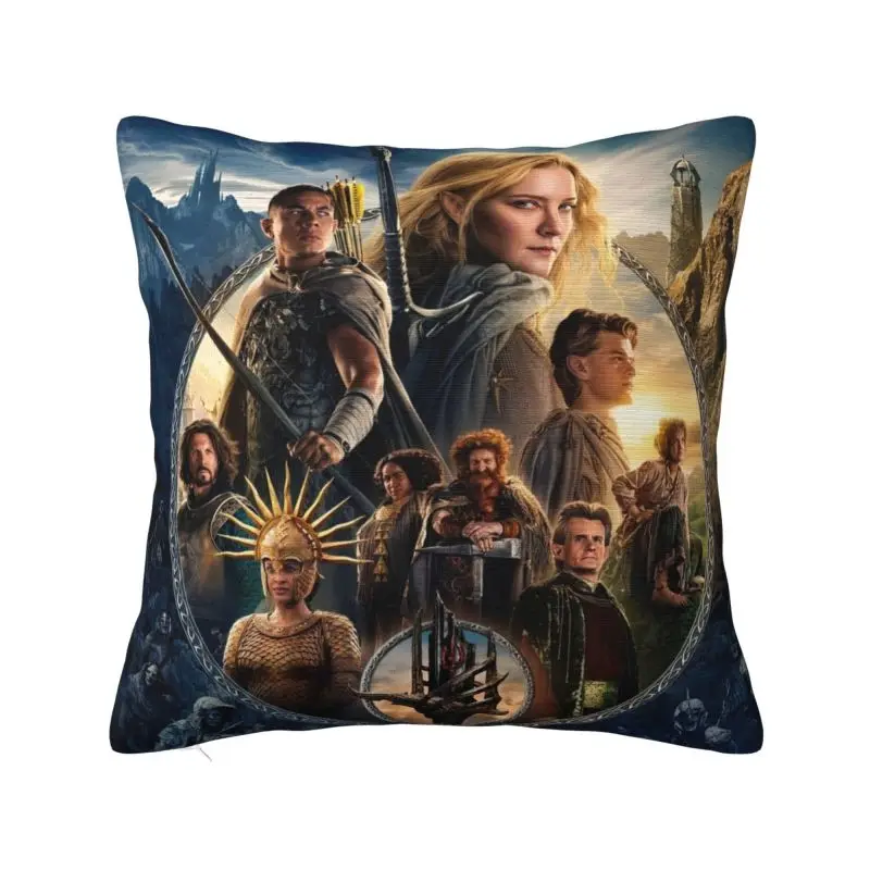 The Lord Of The Rings Film Cushion Cover Home Decorative 3D Printing British Fantasy Novel Throw Pillow for Car Double-sided