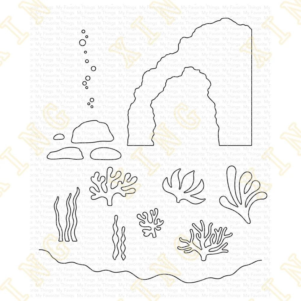 New Arrival Under the Sea Metal Cutting Dies Scrapbook Diary Decoration Stencil Embossing Template DIY Greeting Card Handmade