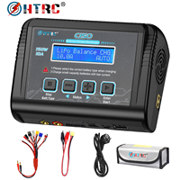 HTRC C150 Lipo Charger Balancer AC/DC 150W 10A Battery Discharger for LiPo LiHV LiFe Lilon NiCd NiMh Pb Batteri+8 in 1 Cables