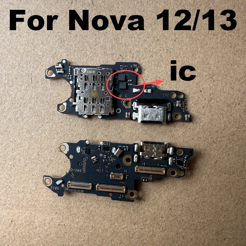 

Для Huawei Nova 12 13 USB-док-станция для зарядки, порт, разъем для микрофона, быстрый гибкий кабель, запасные части, глобальный с микросхемой