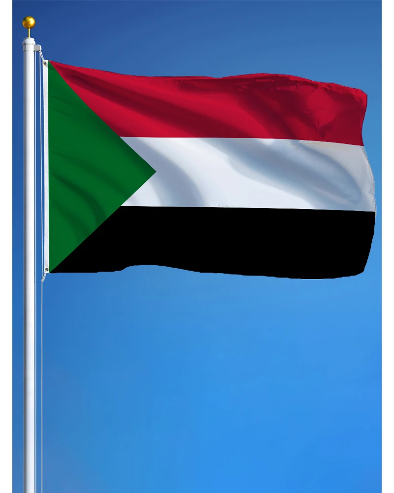 60x90cm 90x150 Republic of the Sudan Soudan Flag Polyester Digital Printed Banner Tapestry For Decor