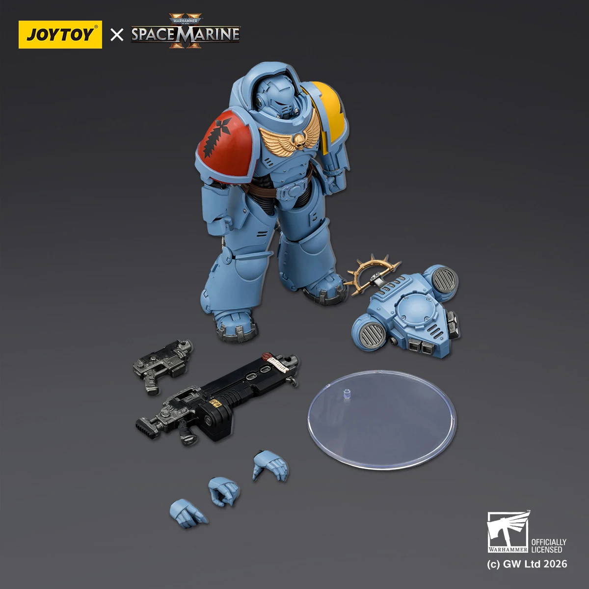 JOYTOY Ultramarines Heavy Artificer Armor Figure Warhammer 40K Space Marine 2 Premium Multi-Melta Collectible Action Figures Speelgoed