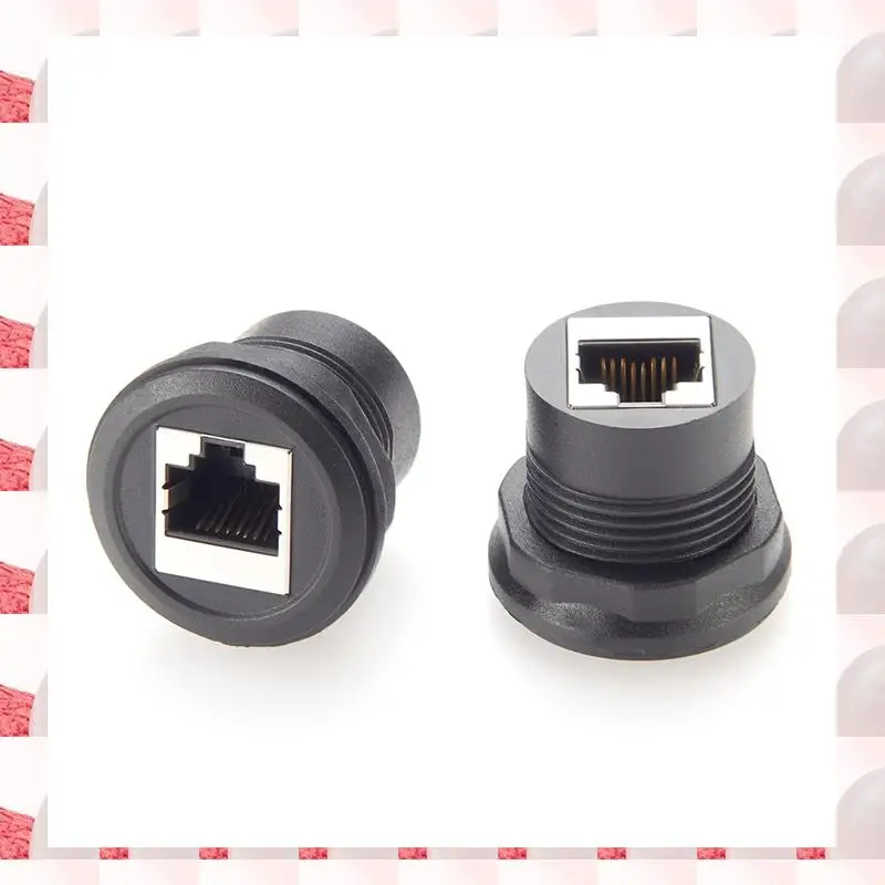 ABGN 2 Pcs Ethernet Coupler Female To Female,1000Mbps RJ45 Inline Coupler Connector Ethernet Extender For Cat8,Cat7,Cat6