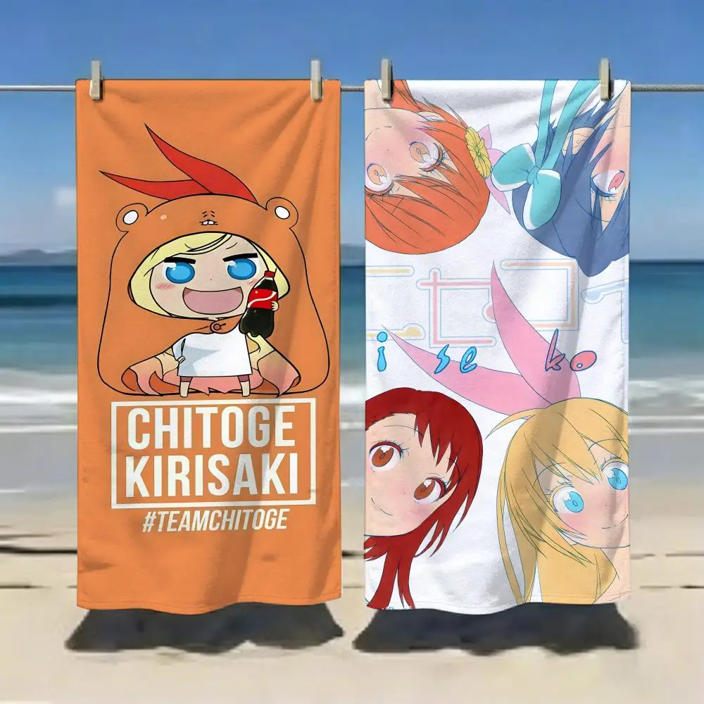 Romantic Comedy Anime N-Nisekoi Towel Microfiber soft Beach Towel for Travel Fitness Sauna Bathing Camping