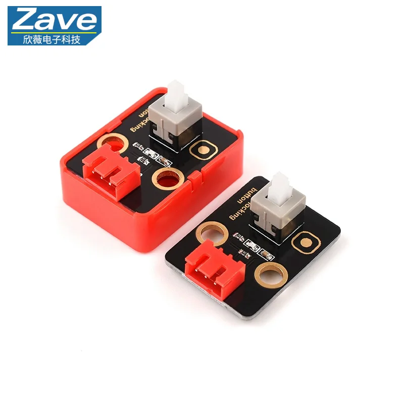 Módulo de botón de sensor de interruptor de enganche, bloque de construcción electrónico, Compatible con Arduino para proyectos de bricolaje Maker
