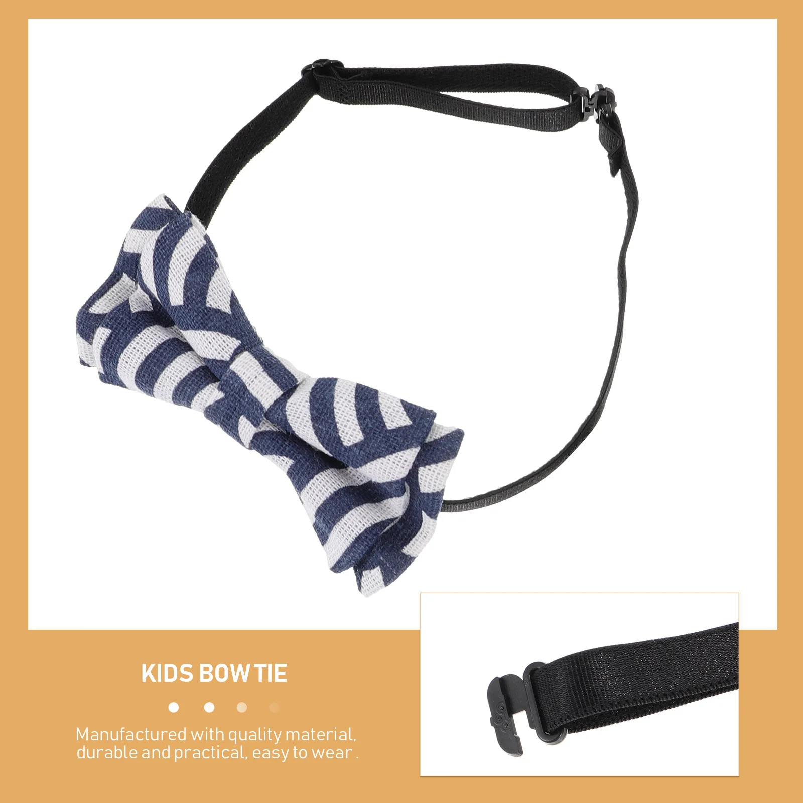 2 Stuks Blauw En Wit Gestreepte Kids Bowtie Verstelbare Pre-Gebonden Nekband Voor Kinderen Jurk Past Shirts Party bruiloft School Event