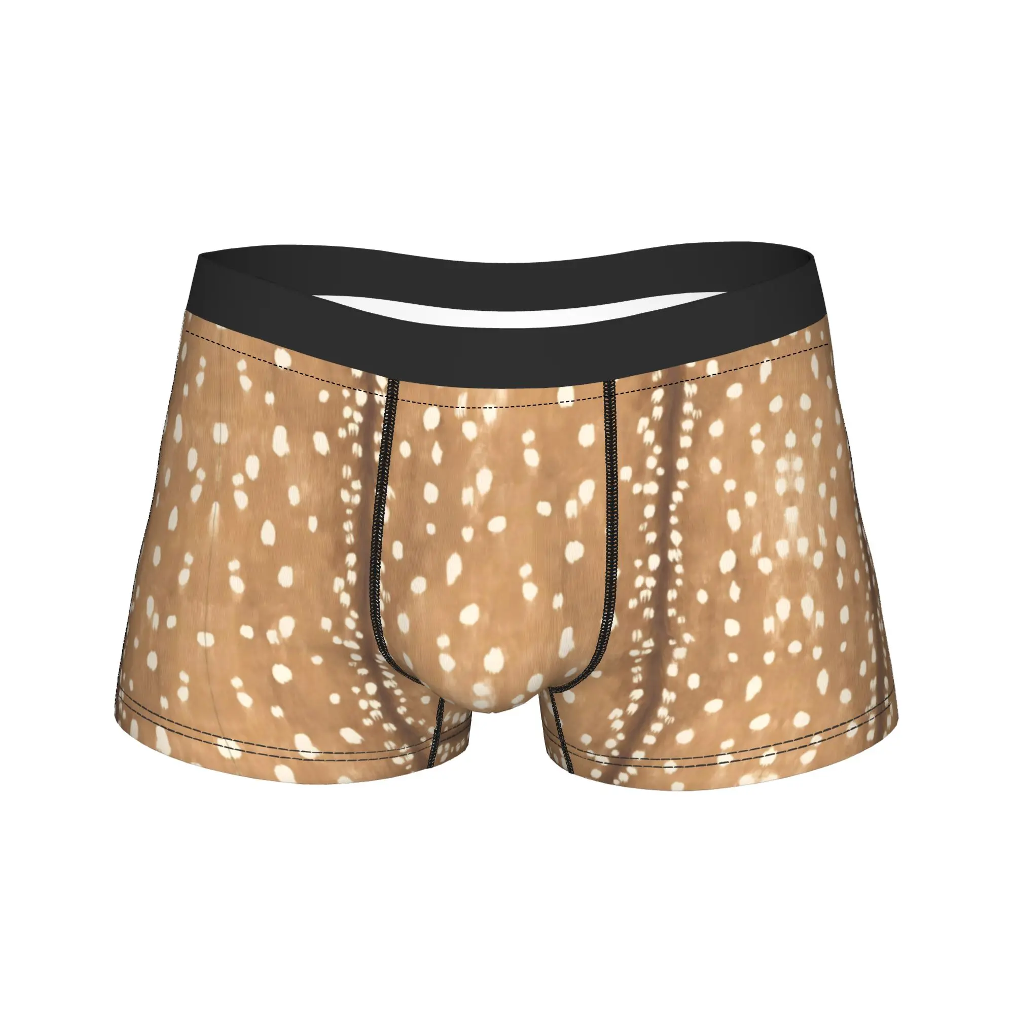 Brown Base Light Antelope Spot Merch Boxers Briefs Humorous Underwear  Boxer Pants Gag Gifts For Men
