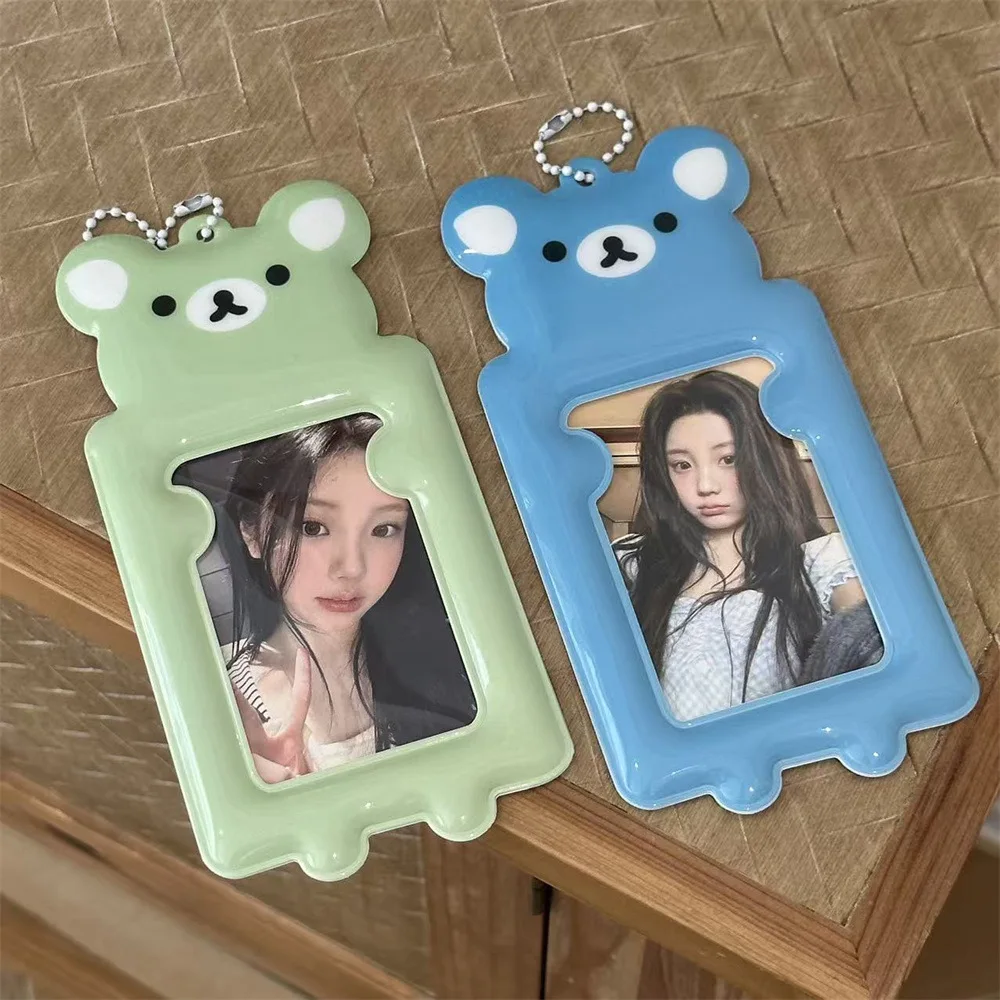 حامل بطاقات لطيف عتيق من Rilakkuma Alien مقاس 3 بوصة لملحقات تخزين بطاقات الحرم الجامعي لصور الهوية بولارويد