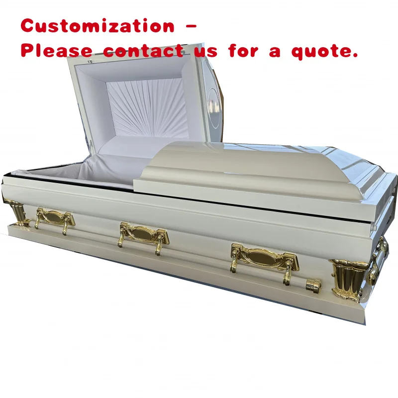 custom.MA101 Metal Casket and Coffin 18ga Steel Casket China Funeral Supplier