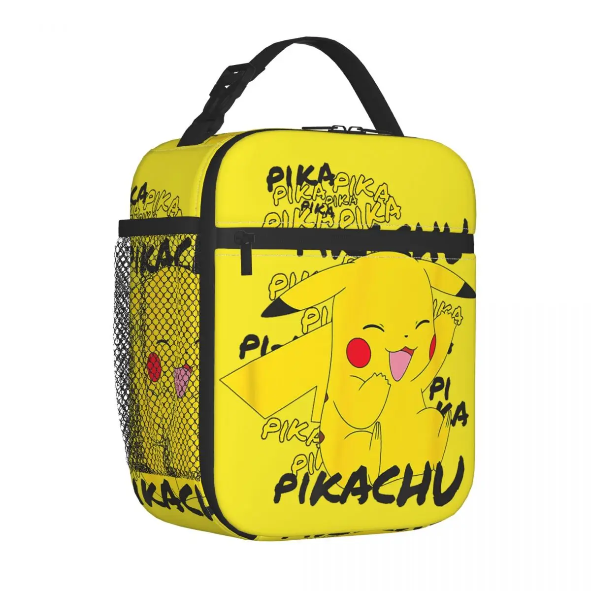 

Pocket Monster Pikachu Cracks A Joke Laughing Insulated Lunch Bags Cooler Bag Meal Container Leakproof Tote Lunch Box School