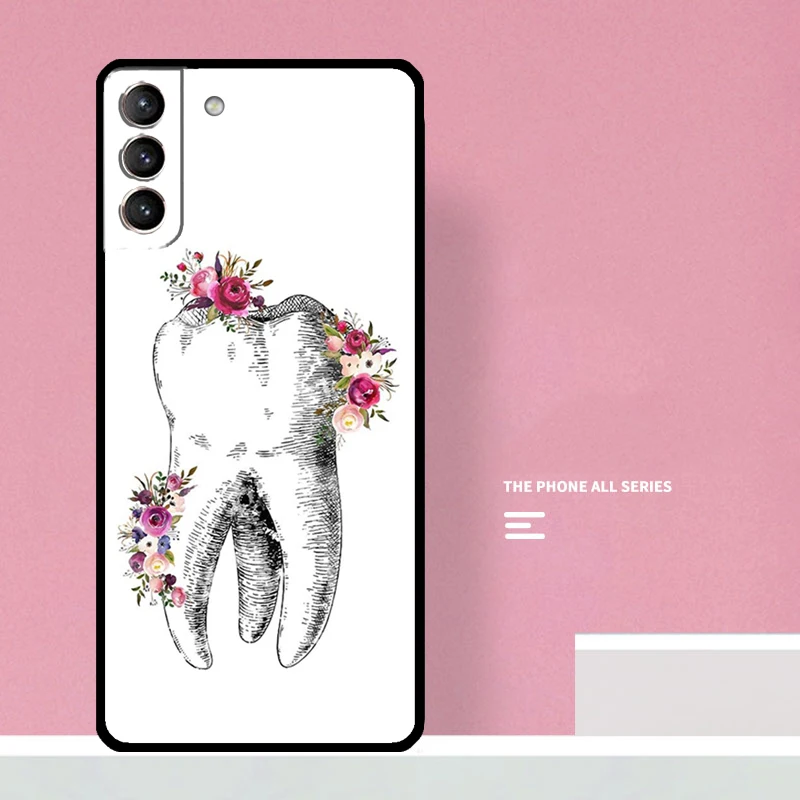 Dentist Dental Teeth Tooth Doctor Case For Samsung Galaxy S22 S23 Ultra S20 S21 FE Note 10 Plus S8 S9 S10 Note20 Ultra Cover