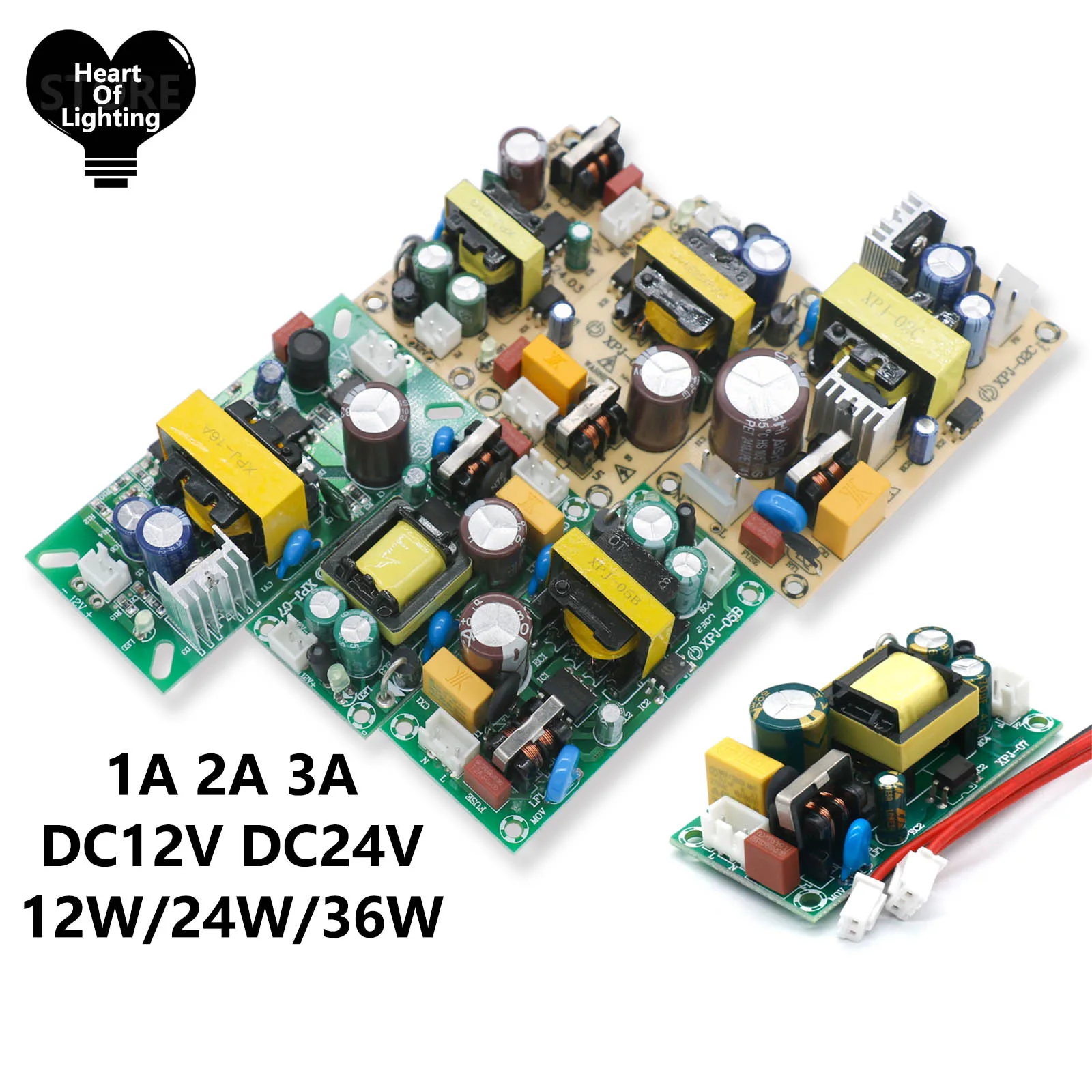 LED Driver Power Supply AC 220V to DC 12V 0.5A 1A 2A 3A 5A DC24V DC32V Adapter Converter for LED Strip Lights Light Transformers