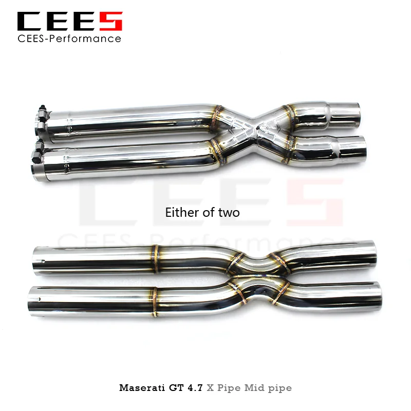 CEES X Pipe Mid pipe For Maserati Gran Turismo/GT 4.7 2008-2023 Stainless Steel High Performance Exhaust Pipe Automobile Parts