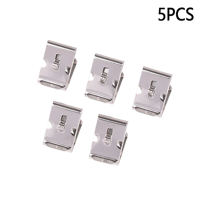 5pcs/lot High Quality Spring Steel With Nickel Plated AA Snap-On Leaf Spring Battery Contact, Battery Clip