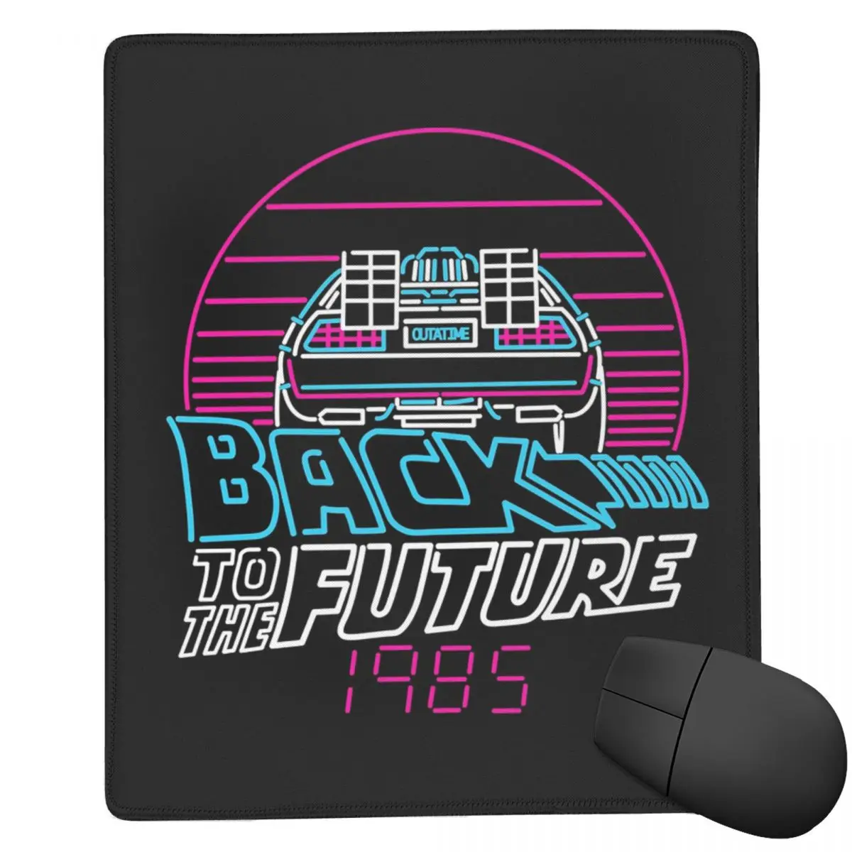 Back To The Future 80s Delorean Future 1985 Mouse Pad Computer Keyboard Mouse Mat Gamer PC Laptop Desk Mat Office Accessories