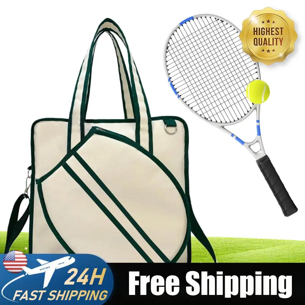 

Tennis Tote Bag Large Tennis Racket Shoulder Bag Waterproof Tennis Handbag Pickleball Bag for Men and Women