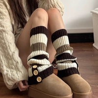 Winter and Autumn Leg Warmers Socks Female Knitted Warm Foot Cover Women Warmer Lady Autumn Crochet Heap Heap Socks Boot Cuffs