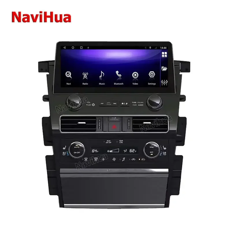 Navihua  for Nissan Patrol Infiniti Qx80 2015-2022 Android GPS Navigation 12.3 Inch Car DVD Multimedia Player Car Radio Stereo