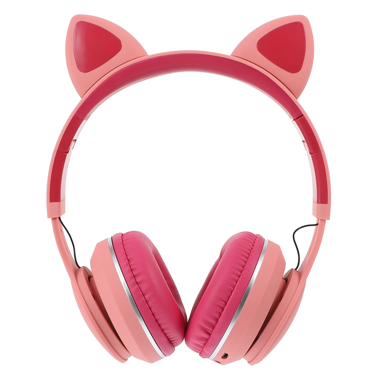 

Cartoon Cat Headphones Wireless Glowing Headset Earmuffs for Kids Adults Soft Adjustable Headset Gifts