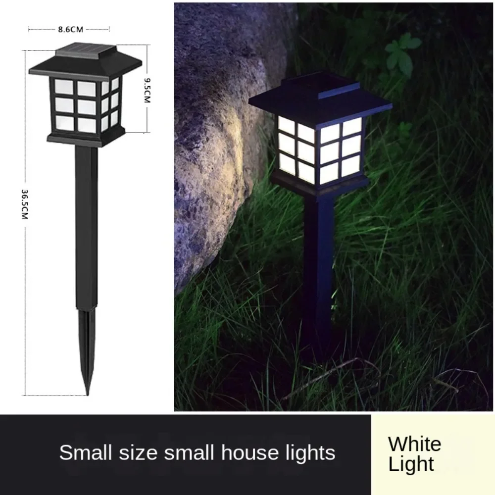 Lampu LED luar ruangan 2/1 buah/set lampu halaman tenaga surya lampu Istana lampu rumput mini lampu surya tahan air lampu rumput