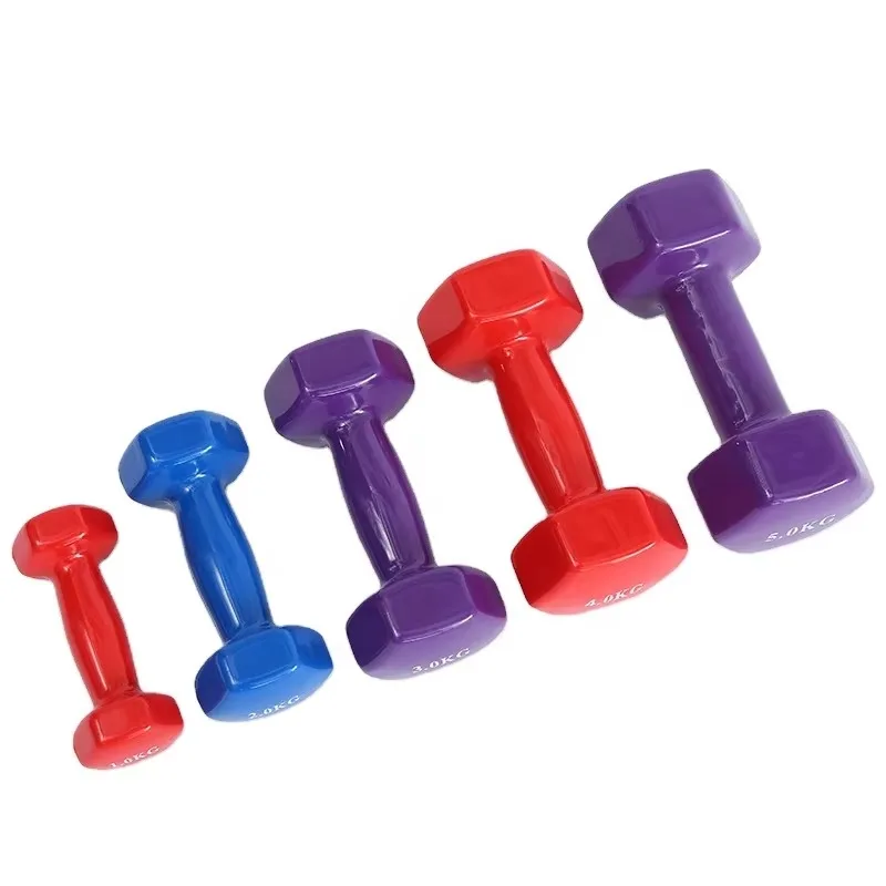 Factory-Supplied Plastic Dumbbells - Multiple Weight Options for Home Gym Fitness Training, Lightweight & Easy to Handle