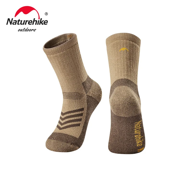 Skarpety Naturehike Fog Snow Wool Zimowe Męskie Damskie Outdoorowe Do Wędrówek Górskich Narciarskie Skarpety Kempingowe Grube Ciepłe Amortyzujące