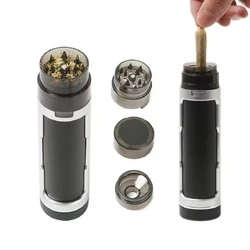 2025 Cigarette Grinder Manual Portable Multi-function Double-tube Spice Herb Cone Winder Smoking Accessories Crusher