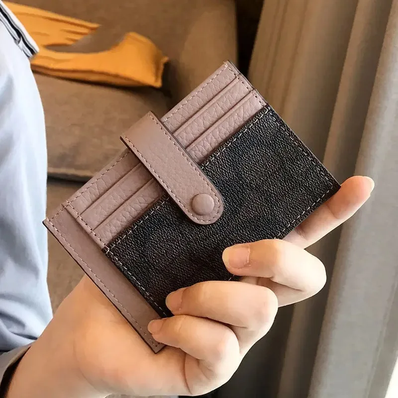 New in Women Short Small Wallets Fold Card Holder ID Bag Coin Purse Ladies Wallets Anti-degaussing Driver's License Card Holder