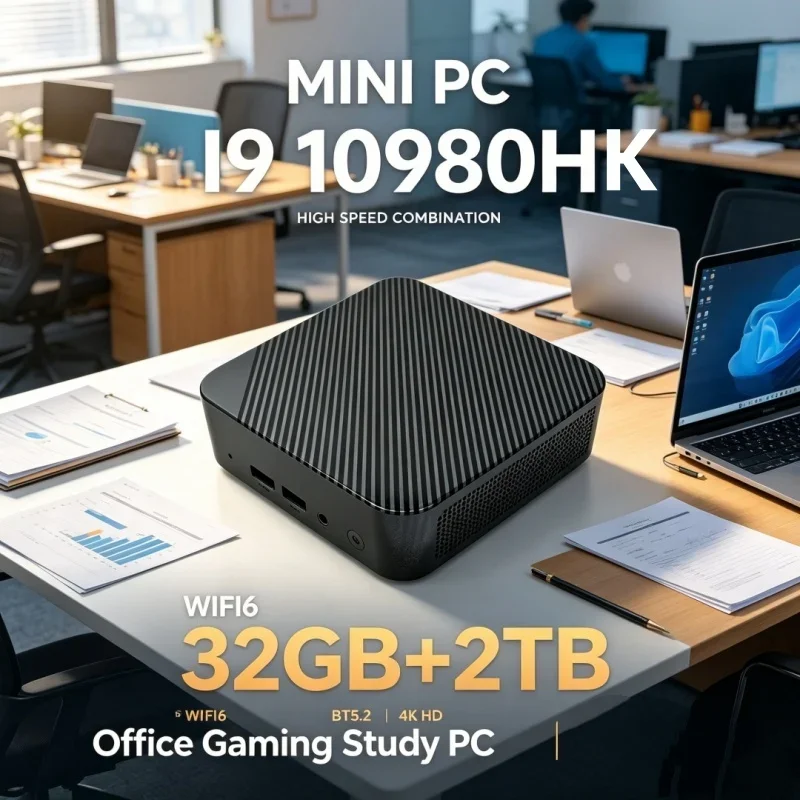 Wonderfully Optimized 2026 Shining Kestrel MINI PC Kitted With Core I9 10980HK Mammoth RAM 1TB SSD WIFI 6 BT5.2 4K HD RPG view 5