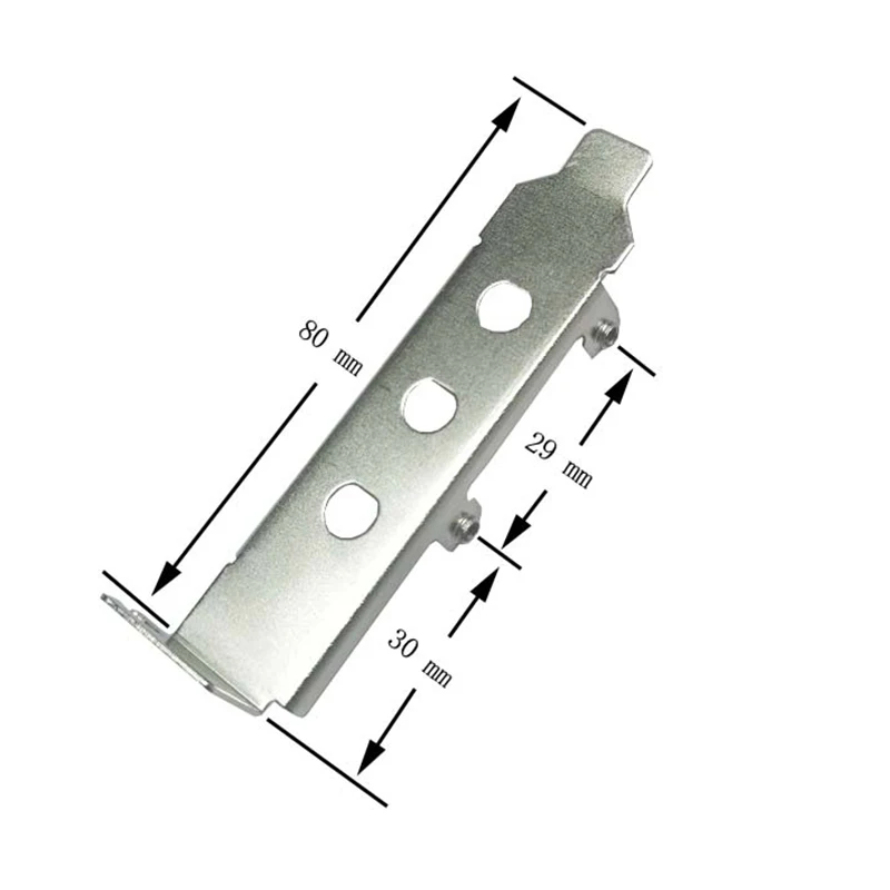 1Pc Laag Profiel Halve Grootte Host Case Beugel Voor Pci-e Pci Express Wifi Kaart 8Cm