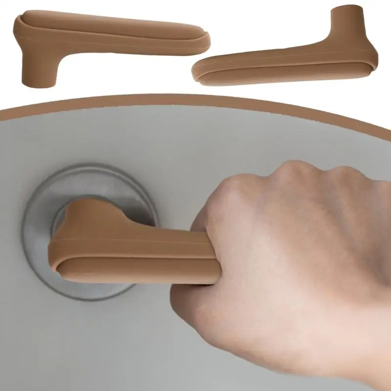 Door Handle Cover 2X Door Handle Protectors Silicone Anti-Collision Sleeve For Bedroom Bathroom Study Room Kids Safety